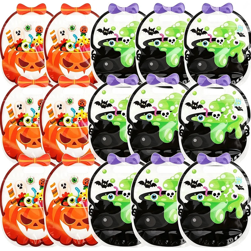 Spooky Halloween Goodie Bags – Self-Sealing Candy & Treat Pouches