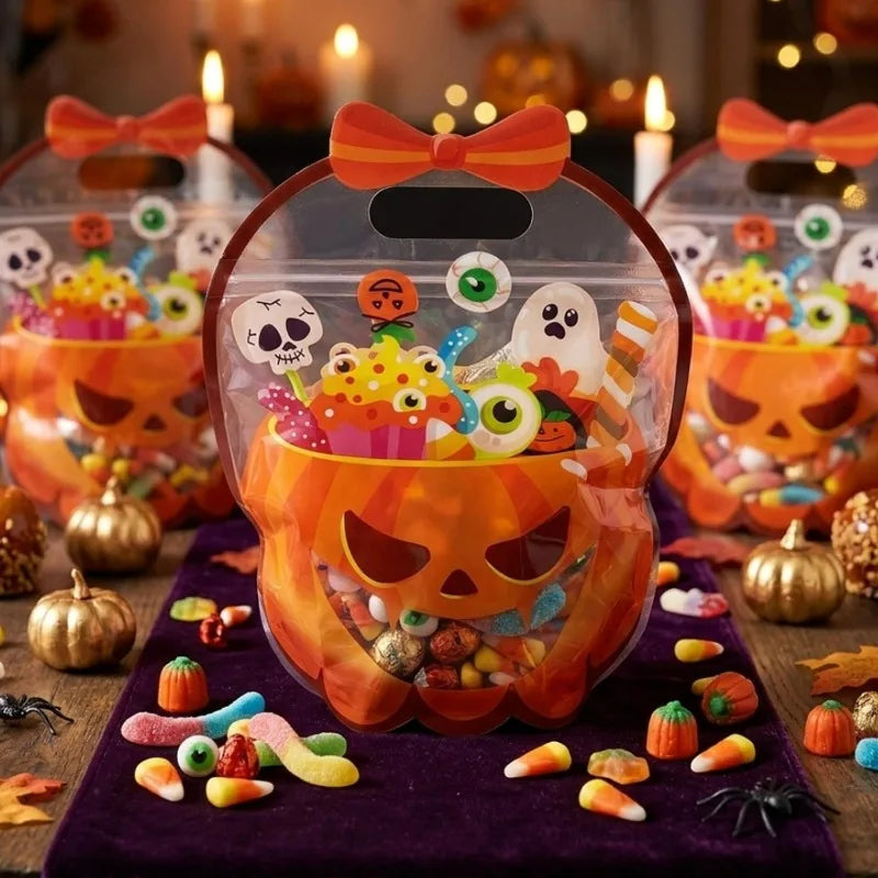 Spooky Halloween Goodie Bags – Self-Sealing Candy & Treat Pouches