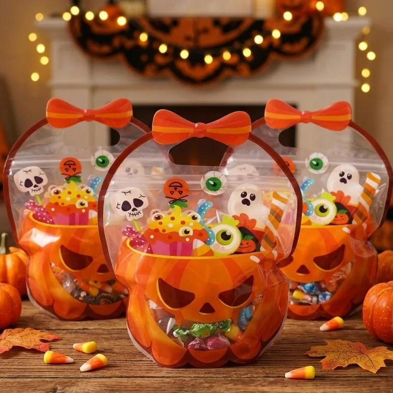 Spooky Halloween Goodie Bags – Self-Sealing Candy & Treat Pouches